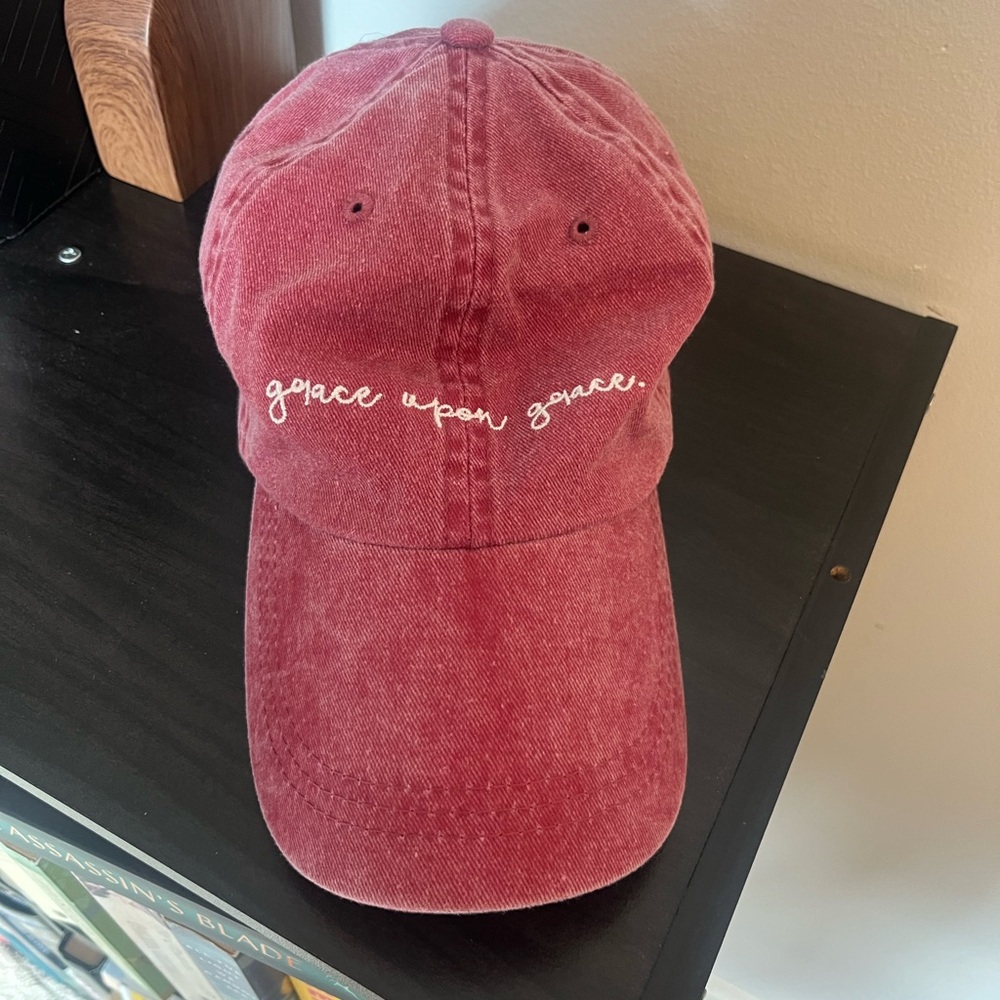 Red Embroidered Cap
